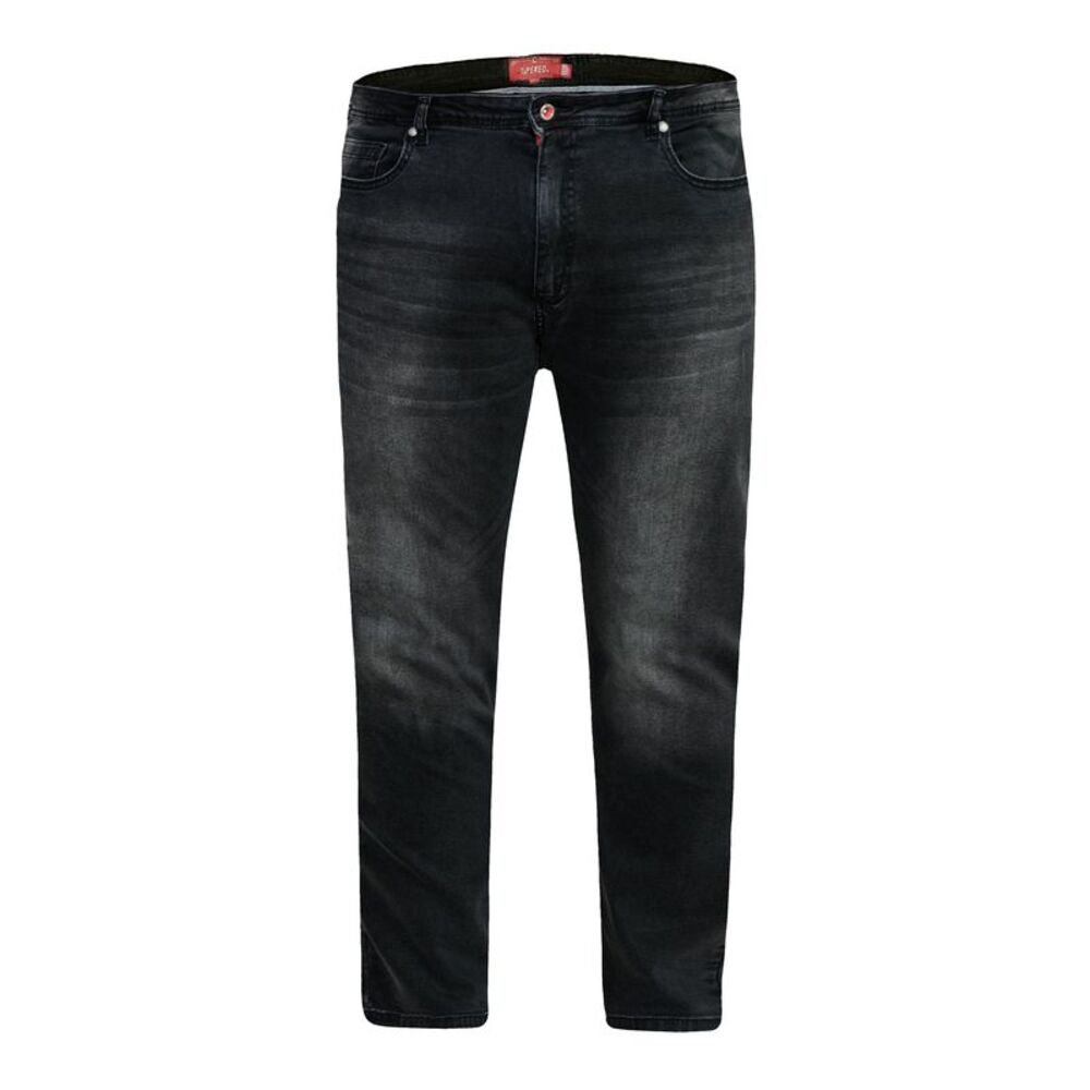 Duke Mens D555 Benson Stretch Kingsize Jeans / Gray